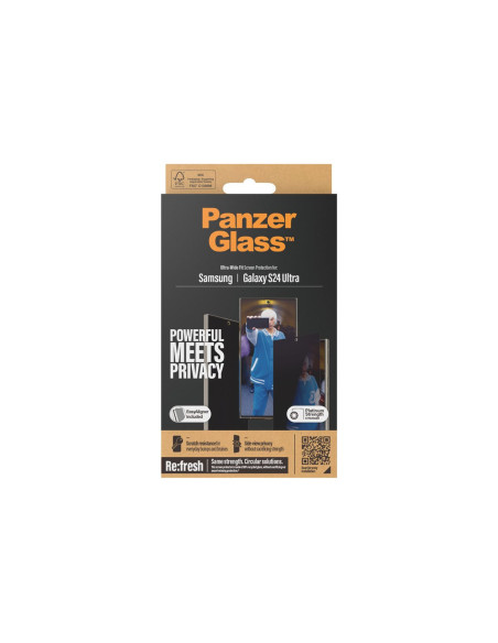 PanzerGlass Privacy Screen Protector Samsung Galaxy S 2024 Ultra | Ultra-Wide Fit wA | PanzerGlass