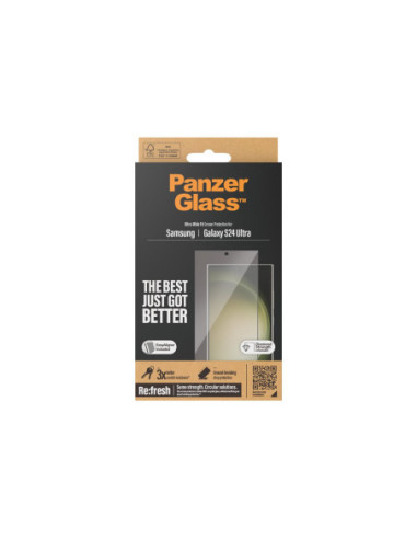 PanzerGlass Screen Protector Samsung Galaxy S 2024 Ultra | Ultra-Wide Fit wA | PanzerGlass