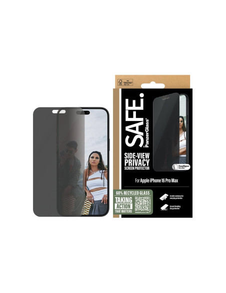 PanzerGlass Screen protector | Apple | iPhone 16 Pro Max | Glass | Black | Ultra-Wide Fit