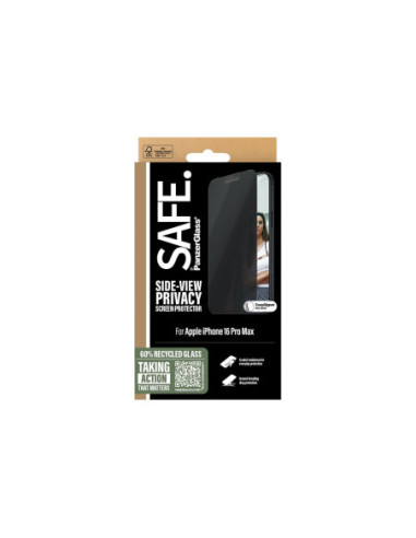 PanzerGlass Screen protector | Apple | iPhone 16 Pro Max | Glass | Black | Ultra-Wide Fit