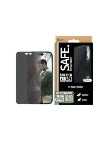 PanzerGlass Screen protector | Apple | iPhone 16 | Glass | Black | Ultra-Wide Fit