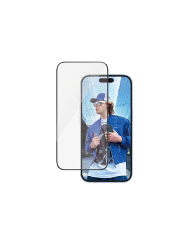 PanzerGlass Screen protector | Apple | iPhone 16/iPhone 15 | Glass | Transparent | Ultra-Wide Fit