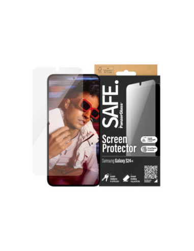 SAFE by PanzerGlass Screen Protector Samsung Galaxy S24 Plus | Ultra-Wide Fit w EasyAligner | PanzerGlass