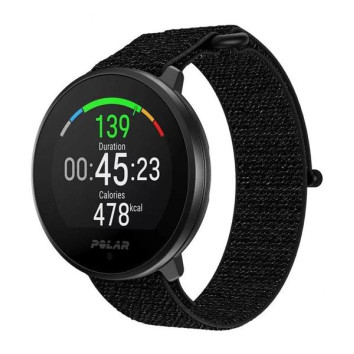 POLAR Unite Fitneso laikrodis, juodas, M-L su Hook&Loop dirželiu