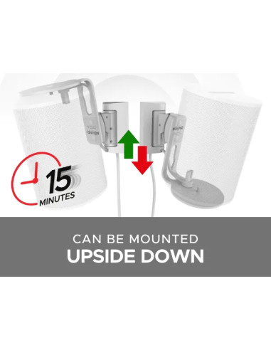 Sieninis laikiklis Sonos Sound bass ERA100 Tilt & Swivel White