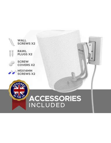 Sieninis laikiklis Sonos Sound bass ERA100 Tilt & Swivel White 2vnt.