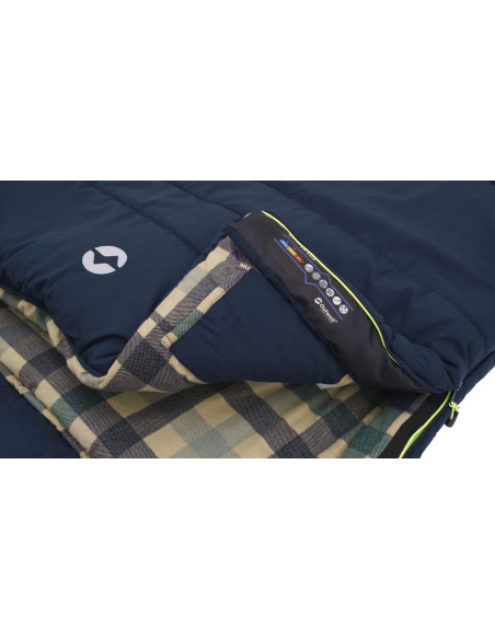 Outwell | Camper Lux | Sleeping Bag | 235 x 90 cm | -23/0 C | Right Zipper