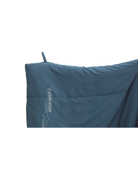 Outwell | Celebration Lux Double | Sleeping Bag | 225 x 140 cm | 2 way open - auto lock, L-shape