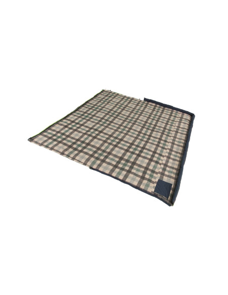 Outwell Camper Lux "L" Sleeping Bag 235 x 90 cm 2 way open - auto lock, L-shape Deep Blue