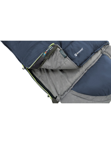 Outwell | Contour Lux | Sleeping Bag | 220 x 85 cm | -19/15 C | Left Zipper