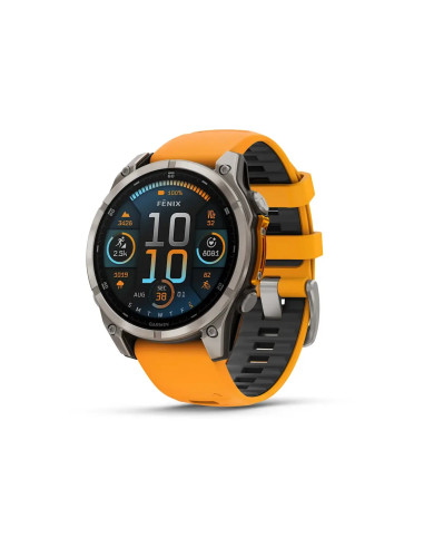 010-02904-11 Garmin Fenix 8 47mm, AMOLED, Sapphire, Orange