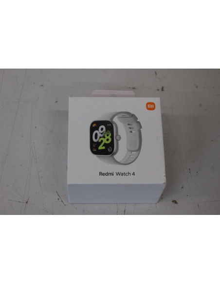 Xiaomi Redmi Watch 4 | Smart watch | GPS (satellite) | AMOLED | Waterproof | DEMO, MISING ACCESSORIES | Silver Gray