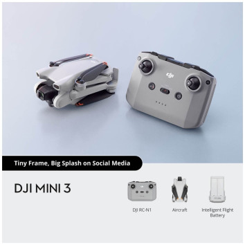 Drone, DJI, DJI Mini 3 su RC-N1 valdymo pultu , CP.MA.00000779.02