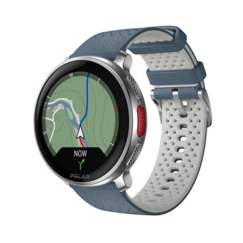Polar Vantage V3 Premium Multisport Laikrodis, Sidabrinės/mėlynos spalvos