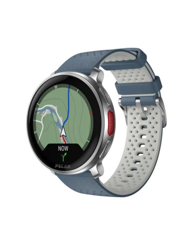 Polar Vantage V3 Premium Multisport Laikrodis, Sidabrinės/mėlynos spalvos