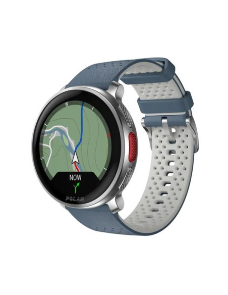 Polar Vantage V3 Premium Multisport Laikrodis, Sidabrinės/mėlynos spalvos