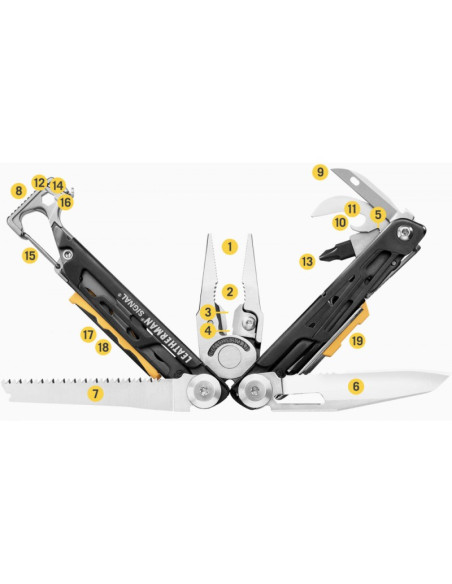 034-832625 LEATHERMAN įrankis Black / Silver