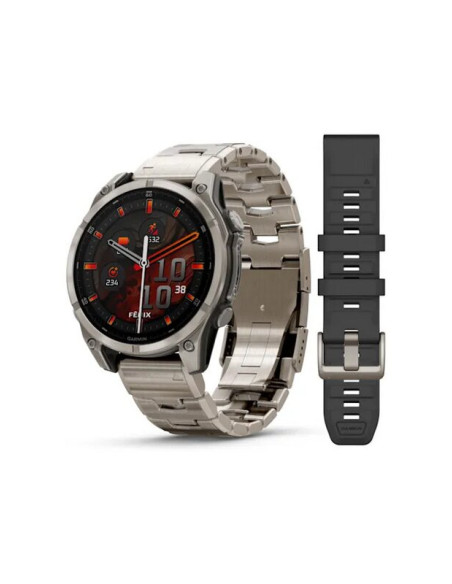 GARMIN Fenix 8 - 47 mm AMOLED Sapphire Graphite/Titanium Titanium with titanium bracelet