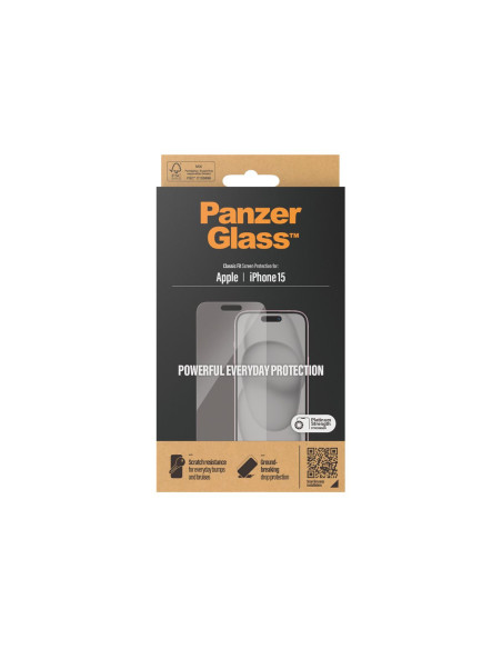 PanzerGlass | Screen protector | Apple | IPhone 15 | Glass | Transparent