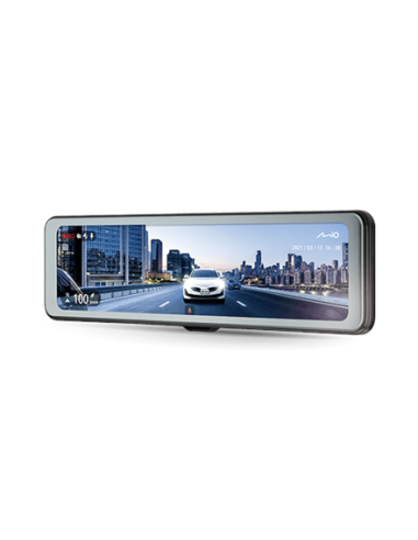 Mio MiVue R860WD, Dash Cam | GPS | Wi-Fi | Front and rear cams synchronized for recording with an unobstructed view 11.26" IPS 