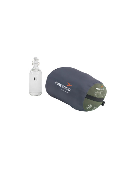 Easy Camp Raven II Mummy -1 C | Sleeping Bag | 215 x 76 x 50 cm | -16 to 4 C | Two-way open-end, L-shaped, autolock