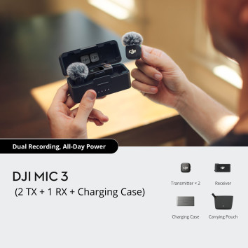 DJI mikrofonų sistemos