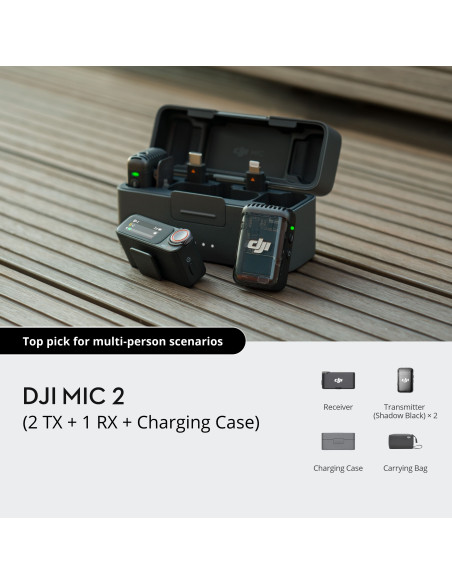 CAMERA ACC MIC 2 2TX+1RX+CASE/CP.RN.00000324.01 DJI