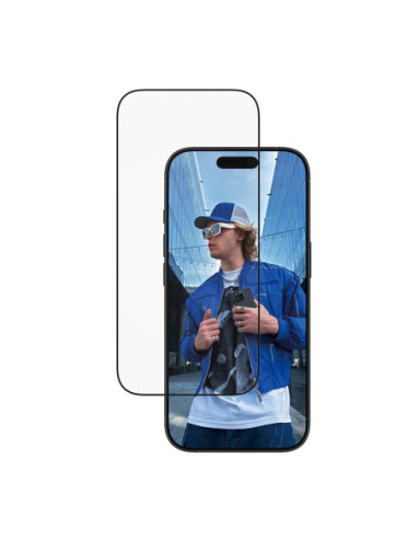 PanzerGlass Screen protector | Apple | iPhone 16 Pro/iPhone 17 | Glass | Transparent | Ultra-Wide Fit w. EasyAligner