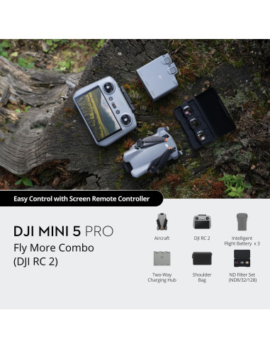DJI DRONE MINI 5 PRO FLY MORE COMBO su RC2 pultu CP.MA.00000894