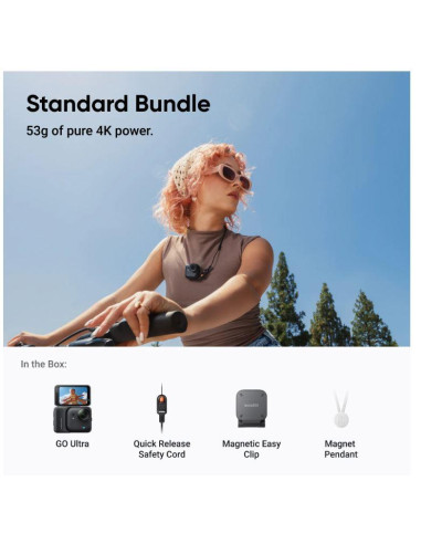 ACTION CAMERA GO ULTRA STAND./BLACK CINSABEA/BLACK INSTA360