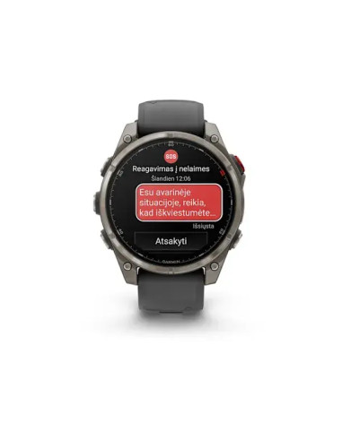 Garmin Fenix 8 PRO 47mm, AMOLED, Sapphire, Titano spalvos