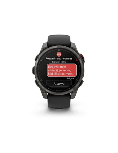 010-03198-01 GARMIN FENIX 8 PRO 47mm: ELEGANTIŠKAS IR FUNKCIONALUS IŠMANUSIS LAIKRODIS SU AMOLED EKRANU