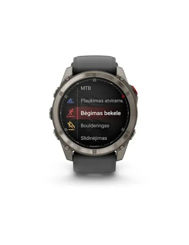 Garmin Fenix 8 PRO 51mm, AMOLED Titano spalvos, 010-03199-11