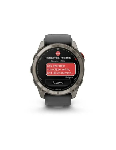 Garmin Fenix 8 PRO 51mm, AMOLED Titano spalvos, 010-03199-11