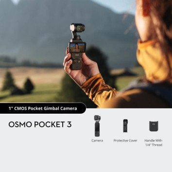 DJI Osmo Pocket 3 Standard Combo – 4K kamera su 1" CMOS sensoriumi