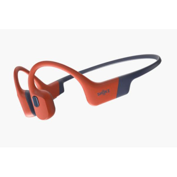 Shokz OpenSwim Pro plaukimo ausinės su kaulų laidumo technologija, USB-C, raudonos spalvos