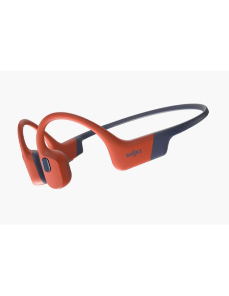 Shokz OpenSwim Pro plaukimo ausinės su kaulų laidumo technologija, USB-C, raudonos spalvos