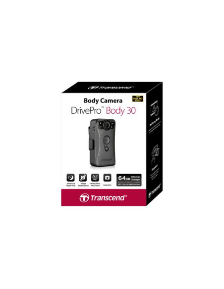 BODY CAMERA DRIVE PRO BODY 30/64GB TS64GDPB30A TRANSCEND