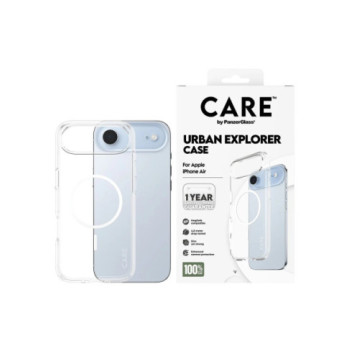 PanzerGlass Back cover | Apple | iPhone Air | Recycled plastic | Transparent | Urban Explorer w. White MagSafe