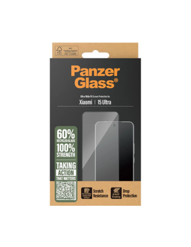 PanzerGlass Screen protector | Xiaomi | 15 Ultra | Glass | Transparent | Ultra-Wide Fit