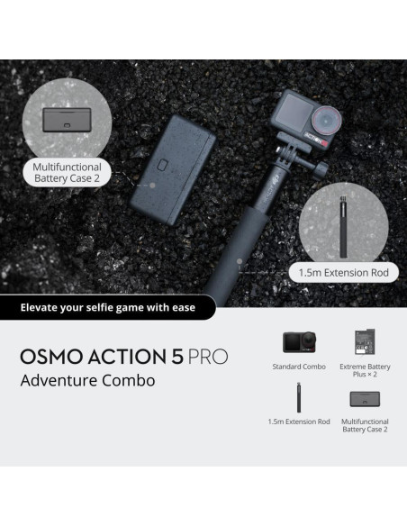 Veiksmo kamera DJI Osmo Action 5 Pro Adventure Combo