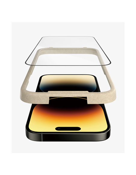 PanzerGlass | Screen protector | Apple | iPhone 14 Pro | Glass | Clear | Ultra-Wide Fit Easy installation Privacy Filter Finger