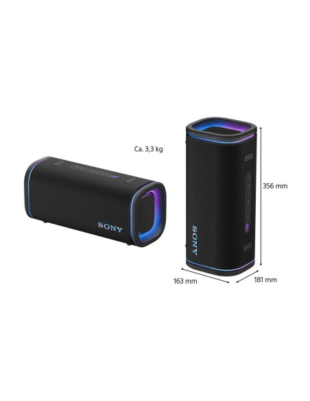 Sony Speaker | Waterproof | Bluetooth | Black | Portable | ULT FIELD 5 dB | Wireless connection