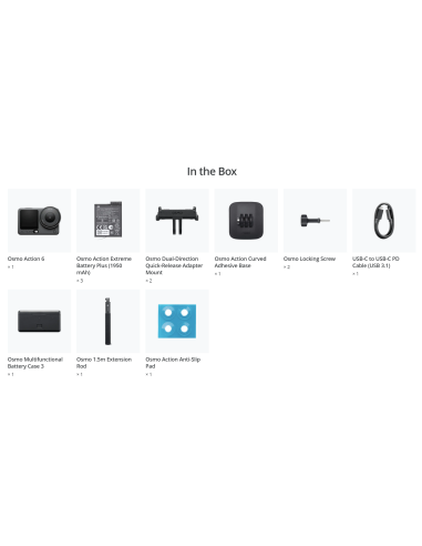 CAMERA OSMO ACTION 6 ADVENTURE/COMBO CP.OS.00000506 DJI