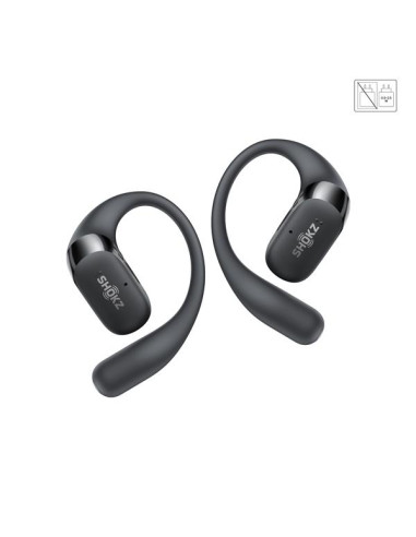 Shokz OpenFit 2+ Ausinės su kaulų laidumo technologija ir Dolby Audio , Juodas spalvos