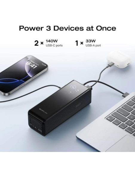 POWER BANK USB 25000MAH RAPID/170W SILVER 5023001012 ECOFLOW