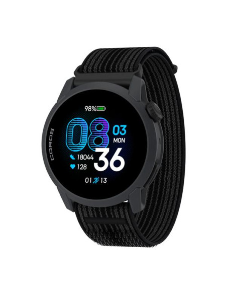 COROS PACE 4 GPS sportinis laikrodis, nailono, juodos spalvos