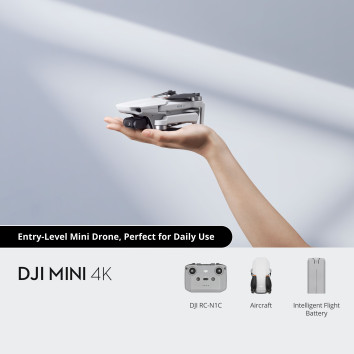 Dji mini 4k dronas su 4k kamera