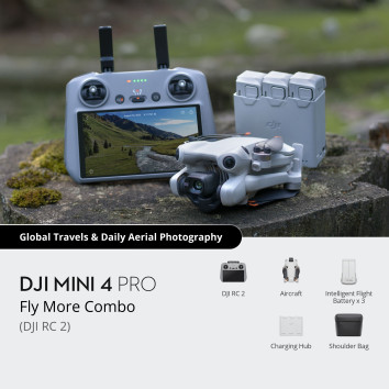 Drone, DJI Mini 4 Pro Fly More Combo (DJI RC 2), Consumer, CP.MA.00000735