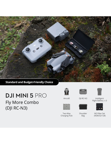 Drone, DJI, MINI 5 PRO FLY MORE COMBO ( RC-N3), CP.MA.00000876